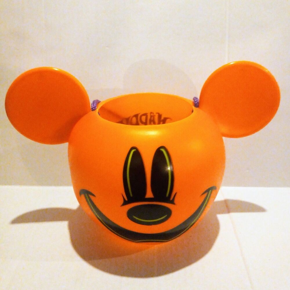 Disney Parks Mickey Mouse Halloween Treat Bucket-2024-Jack O Lantern-Pumpkin